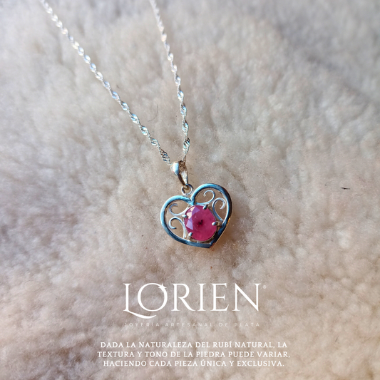 Collar "A Piece of Heart" de plata 925