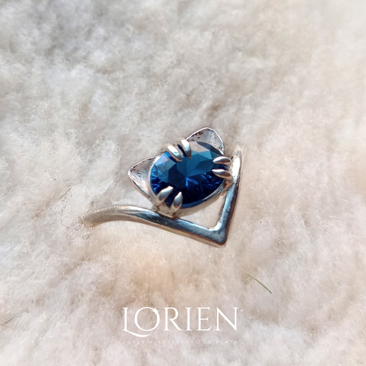 Anillo "Purr" de plata 925