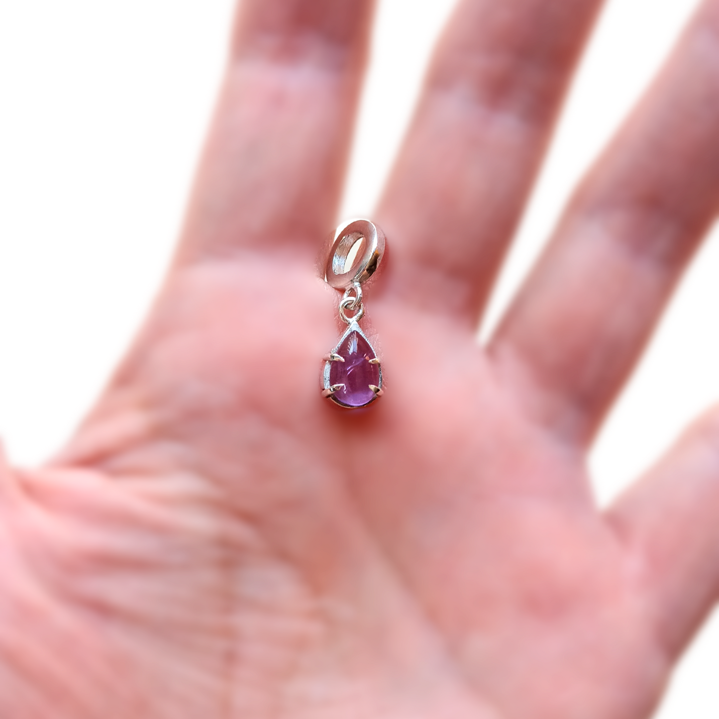 Charm "Tears of the Moon" de amatista y plata 925