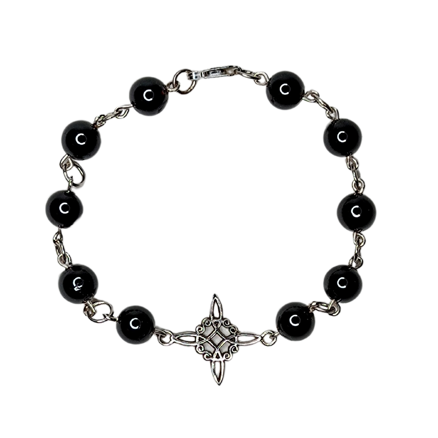 Super Protection Bracelet, made of tourmaline and witch's knot.