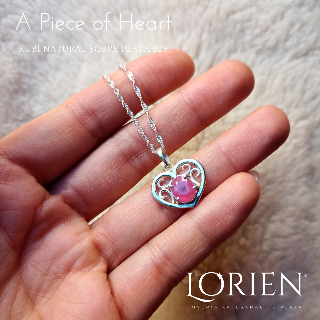 Collar "A Piece of Heart" de plata 925