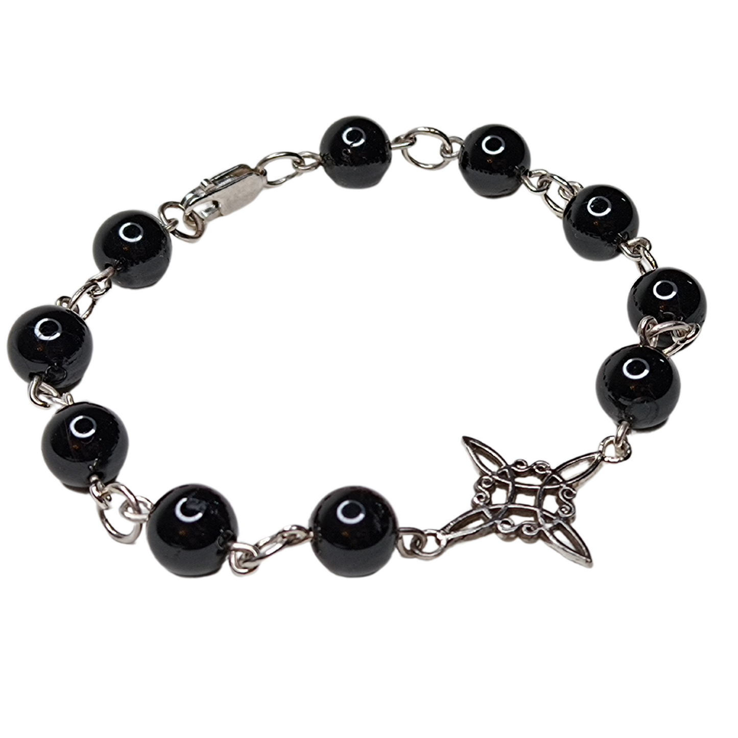 Super Protection Bracelet, made of tourmaline and witch's knot.
