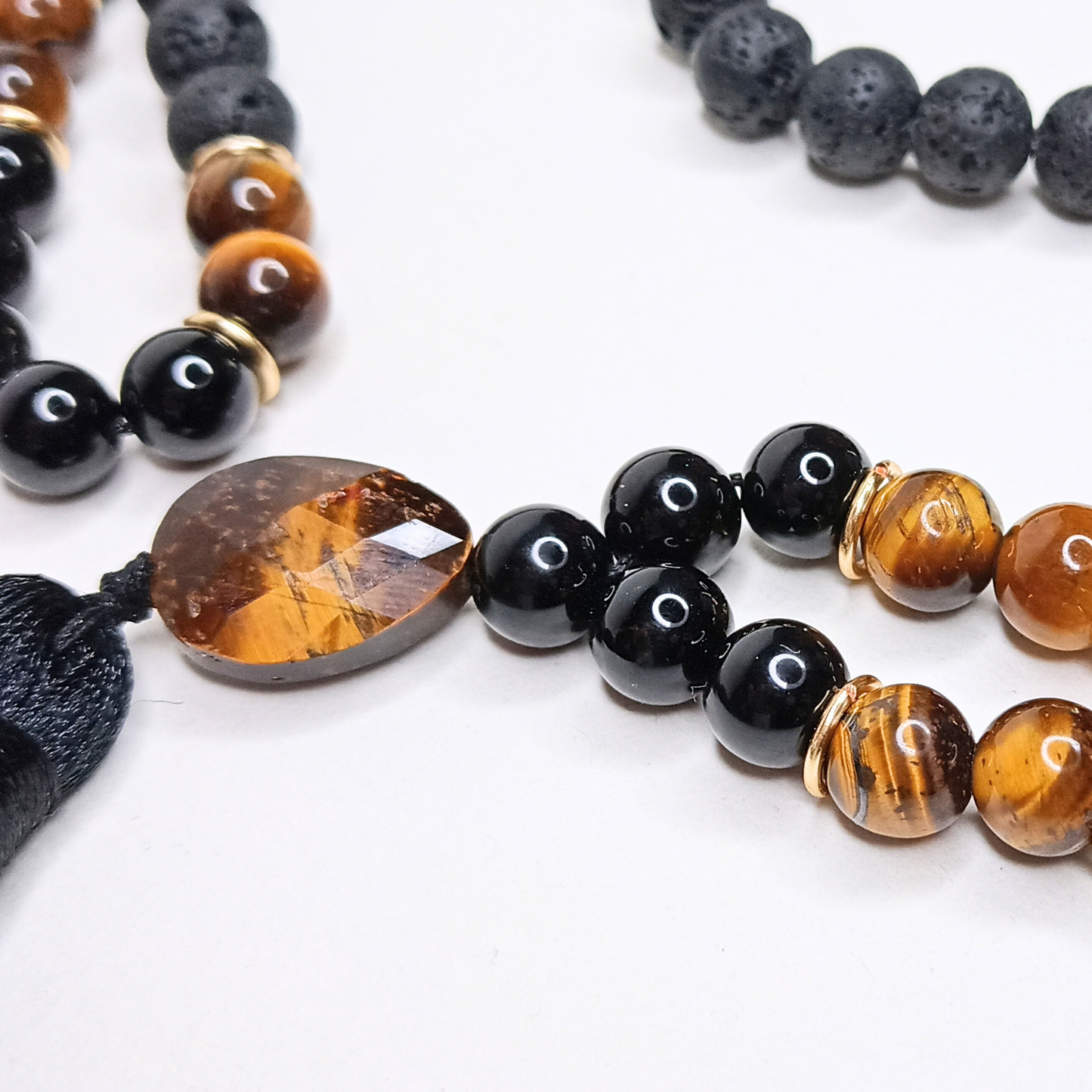 Japa Mala with "Tiger's Eye" bracelet