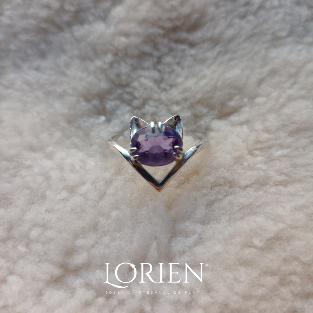 Anillo "Purr" de plata 925