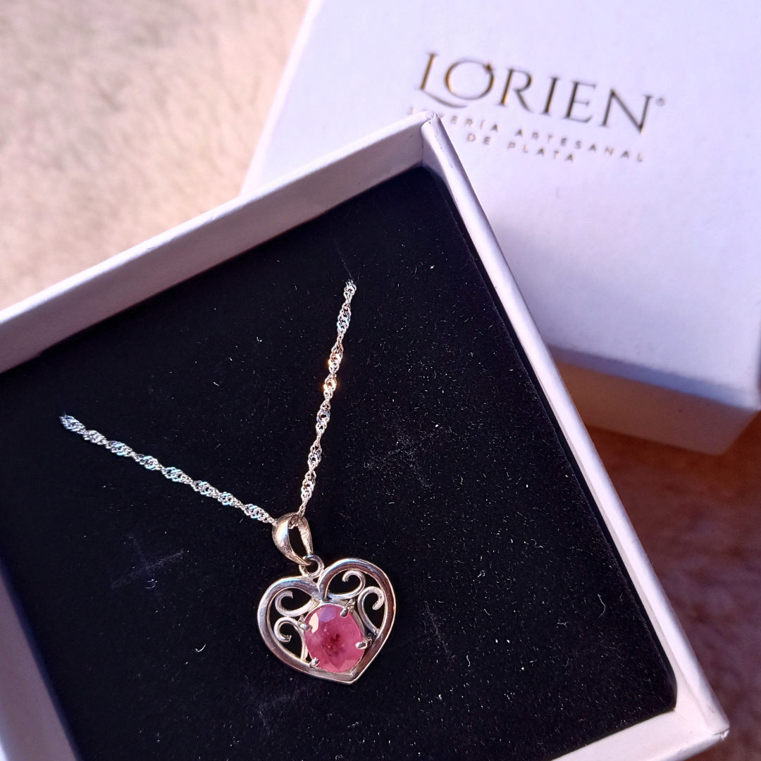 Collar "A Piece of Heart" de plata 925