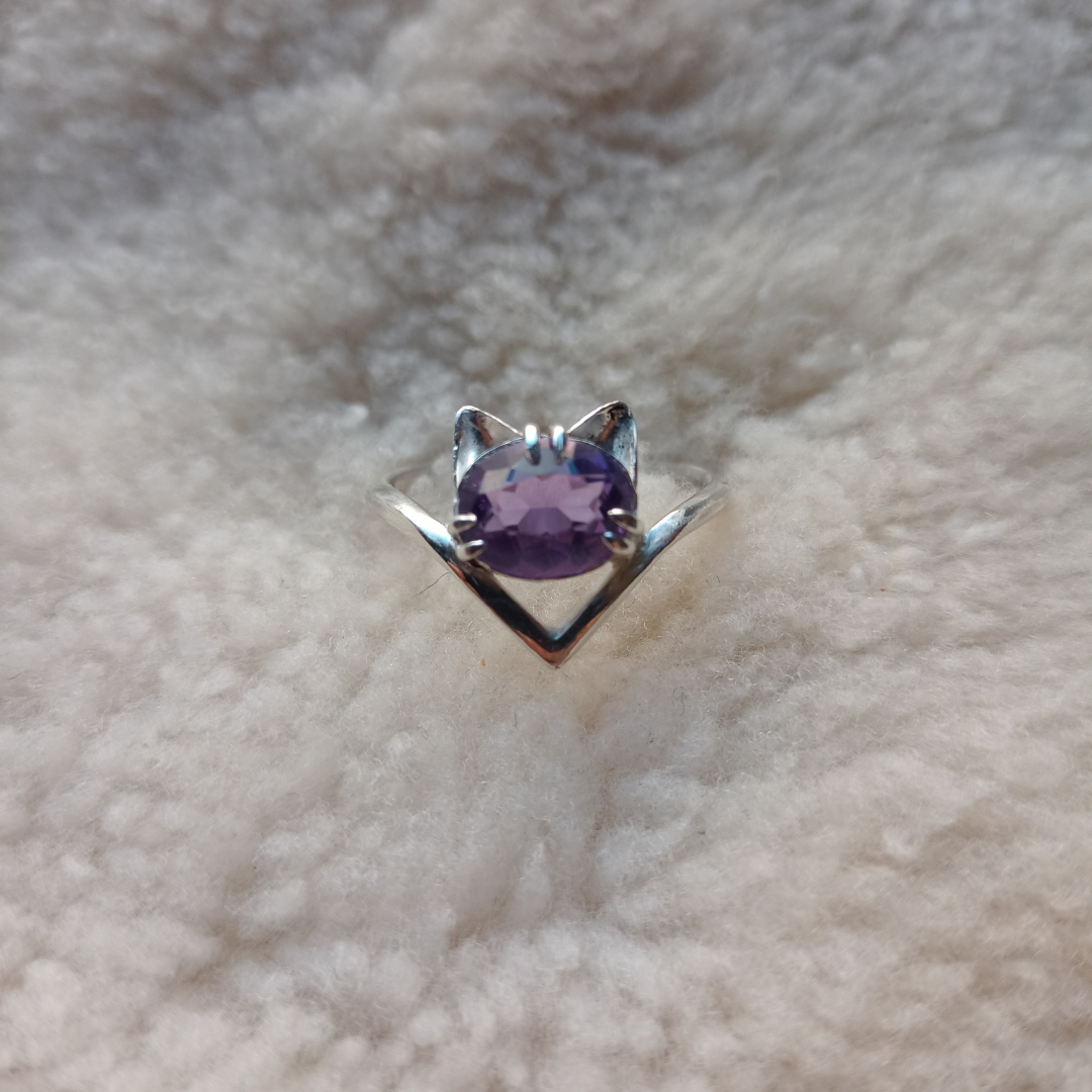Anillo "Purr" de plata 925