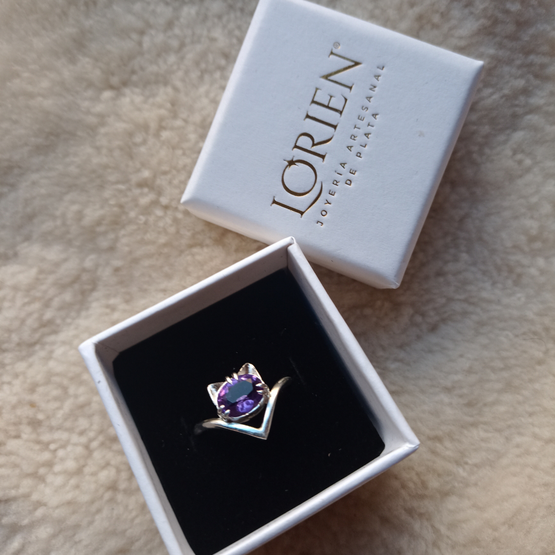 Anillo "Purr" de plata 925