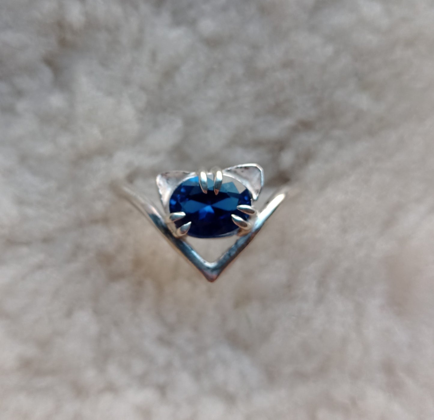 Anillo "Purr" de plata 925